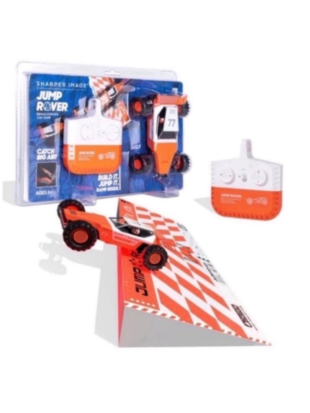 Sharper Image Remote Control Stunt Jump Rover with Jumping Ramp